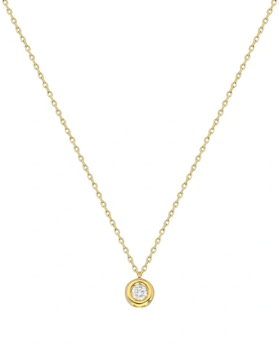 Forever Creations Usa Inc. Forever Creations Signature Collections 14k 0.17 Ct. Tw. Diamond Necklace In Gold