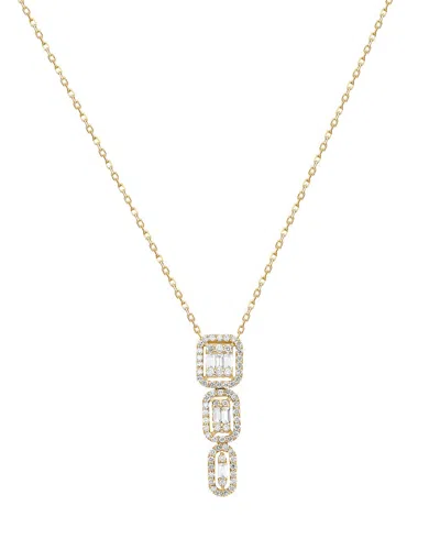 Forever Creations Usa Inc. Forever Creations Signature Collections 14k 0.22 Ct. Tw. Diamond Necklace In Gold