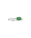 Forever Creations Usa Inc. Signature Collection 14k 0.41 Ct. Tw. Emerald Half-eternity Ring