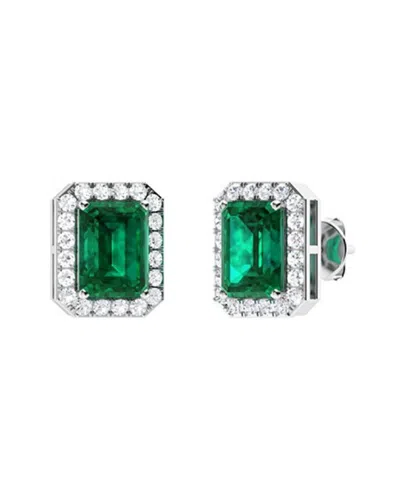 Forever Creations Usa Inc. Signature Collection 14k 0.82 Ct. Tw. Diamond & Emerald Studs