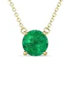 Forever Creations Usa Inc. Signature Collection 14k 1.20 Ct. Tw. Emerald Pendant Necklace
