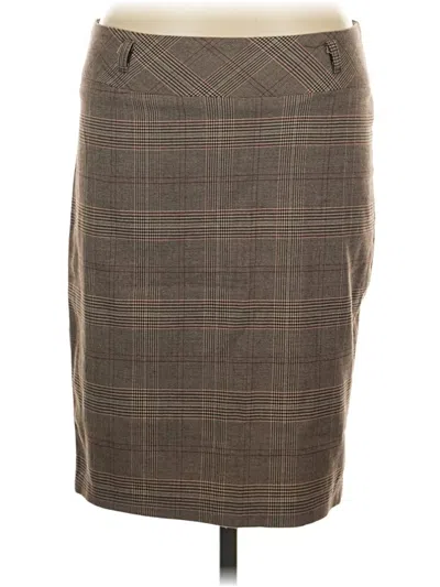 Pre-owned Forever Formal Skirt In Brown