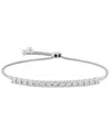 Forever Grown Diamonds Lab-created Diamond Bolo Bracelet (1/3 Ct. T.w.) In Sterling Silver In Sterling Silver