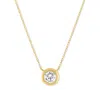 Forever Grown Diamonds Lab-grown Diamond Bezel Necklace (1/3 Ct. T.w.) In 10k Yellow Gold In Yellow Gold