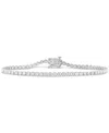 Forever Grown Diamonds Lab-grown Diamond Bracelet (3 Ct. T.w.) In Sterling Silver In Sterling Silver