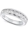 Forever Grown Diamonds Lab Grown Diamond Channel-set Band (1 Ct. T.w.) In Sterling Silver In Sterling Silver