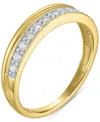 Forever Grown Diamonds Lab-grown Diamond Faux-stack Ring (1/4 Ct. T.w.) In 10k Yellow Gold In Yellow Gold