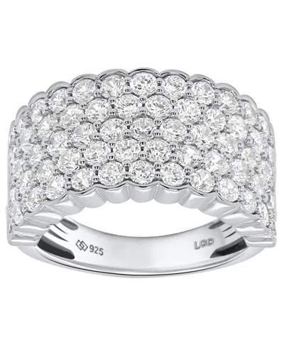 Forever Grown Diamonds Lab-grown Diamond Ring (3.ct. T.w.) In 14k Gold Plated Sterling Silver