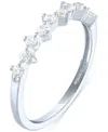 Forever Grown Diamonds Lab-grown Diamond Scatter Ring (1/4 Ct. T.w.) In 10k White Gold In White Gold