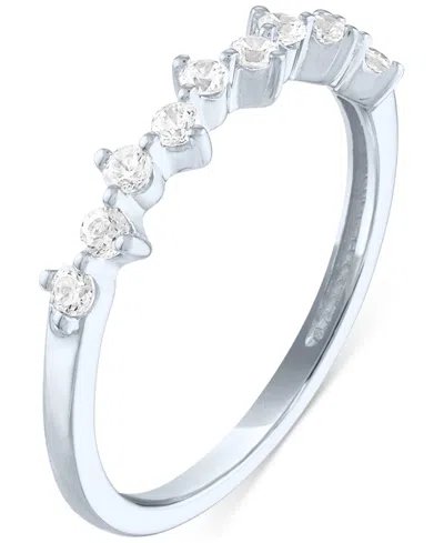 Forever Grown Diamonds Lab-grown Diamond Scatter Ring (1/4 Ct. T.w.) In 10k White Gold
