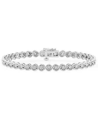 Forever Grown Diamonds Lab-grown Diamond Bracelet (2 Ct. T.w.) In 14k Yellow Gold-plating Over Sterling Silver (also Availa