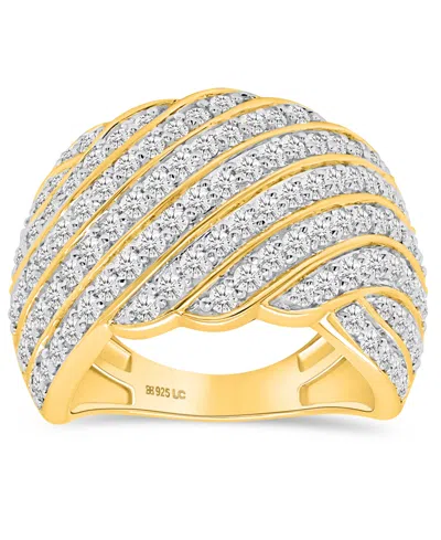 Forever Grown Diamonds Lab-grown Diamond Dome Ring (2 Ct. T.w.) In Sterling Silver (also Available In Sterling Silver & 14k In Gold-plated