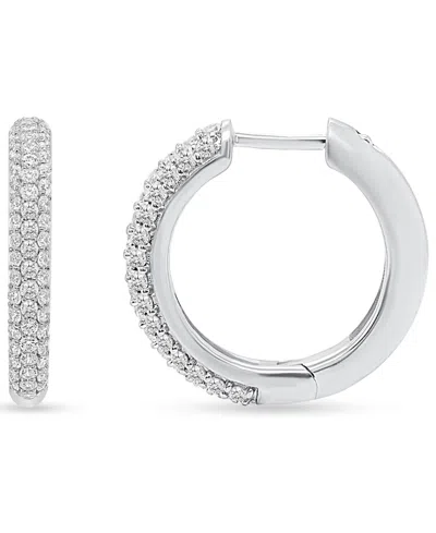 Forever Grown Diamonds Lab-grown Diamond Hoop Earrings (2 Ct. T.w.) In Sterling Silver (also In 14k Gold-plated Sterling Si