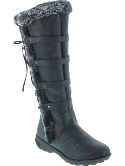 Forever Link Women's Fur Boots In Black