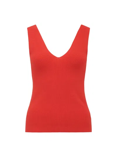 Forever New Women's Amara Fashioning Detail Knit Tank Top Orange In Red