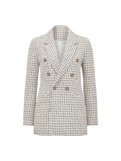 Forever New Women's Pearl Boucle Jacket In Grey