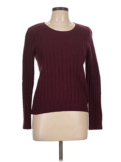 Pre-owned Forever Pullover Sweater In Burgundy