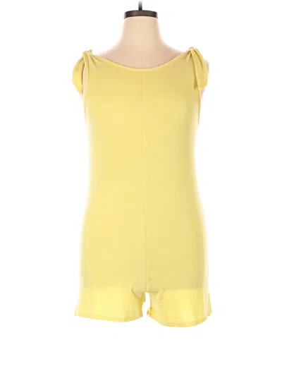 Pre-owned Forever Rose Couture Romper In Yellow