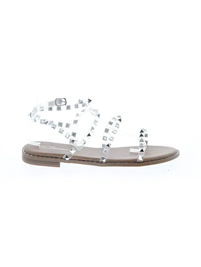 Pre-owned Forever Sandals In Gray