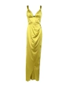 Forever Unique Woman Maxi Dress Lime Green Size 4 Polyester, Lycra