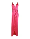 Forever Unique Woman Maxi Dress Fuchsia Size 6 Polyester, Lycra In Pink