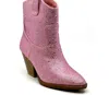 Forever Women's Ankle Stone Bootie In Pink In Pink
