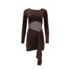 Forever Young The Label Women's Amanda Mini Brown Dress In Brown