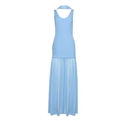 Forever Young The Label Women's Blue Aurea Crepe Dress