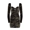 Forever Young The Label Women's Green Aliyah Mini Velvet Dress Olive In Green