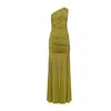 Forever Young The Label Women's Green Lydia One Shoulder Jersey Gown In Green