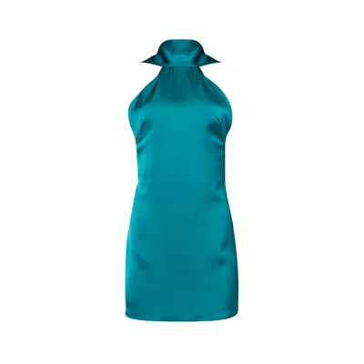 Forever Young The Label Women's Green Sylvie Mini Dress Teal