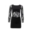 Forever Young The Label Women's Valerie Mini Black Lace Dress In Black