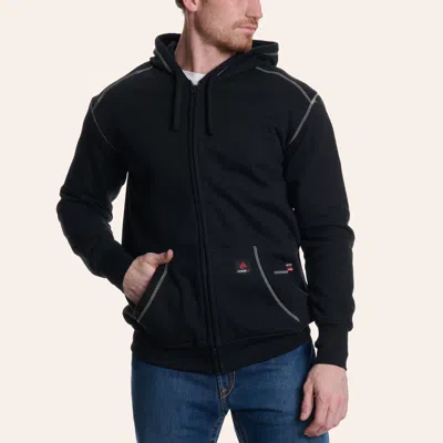 Forge Men's Black & Gray Fr Full Zip Hoodie