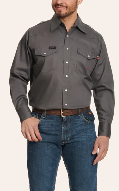 Forge Men's Dark Gray Lightweight Long Sleeve Fr Work Shirt