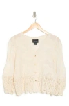 Forgotten Grace Embroidered Button-up Shirt In Natural