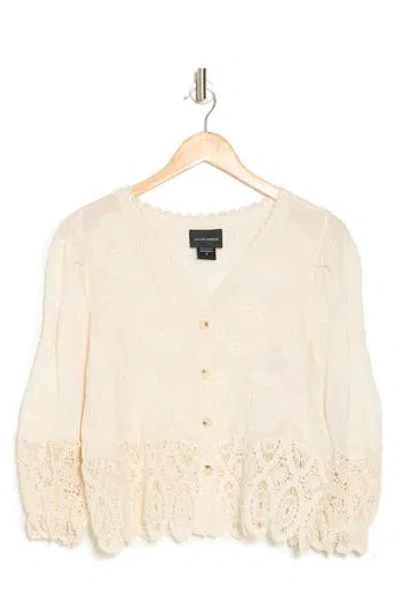 Forgotten Grace Embroidered Button-up Shirt In Natural