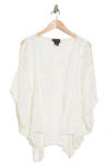 Forgotten Grace Embroidered Eyelet High/low Cardigan In White