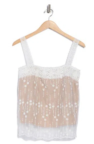 Forgotten Grace Embroidered Lace Camisole In White