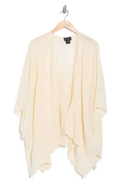 Forgotten Grace Embroidered Ruana In White