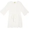 Forgotten Grace Eyelet Knit Dress In White