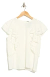 Forgotten Grace Flowing Ruffle Top In Neutral