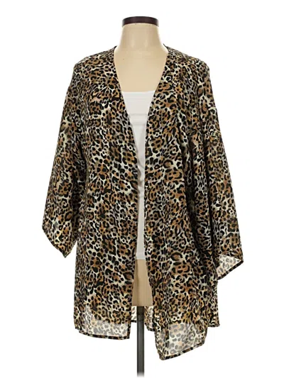 Pre-owned Forgotten Grace Kimono In Brown