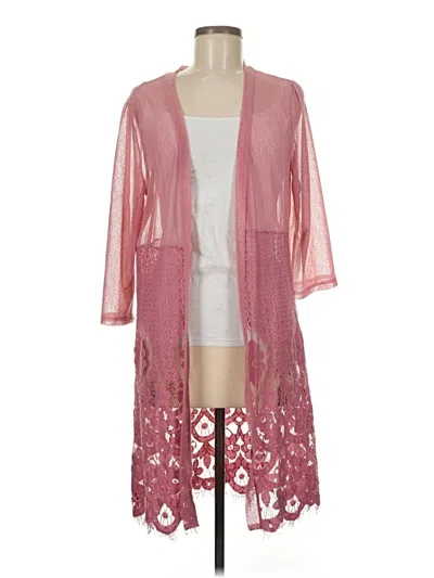 Pre-owned Forgotten Grace Kimono In Pink