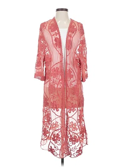 Pre-owned Forgotten Grace Kimono In Red