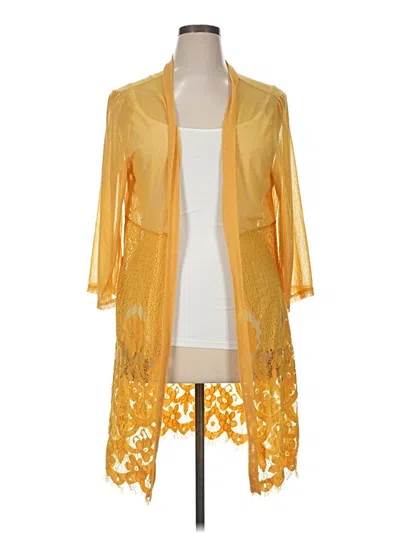 Pre-owned Forgotten Grace Kimono In Yellow