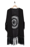 FORGOTTEN GRACE FORGOTTEN GRACE LONG FRINGE KNIT RUANA