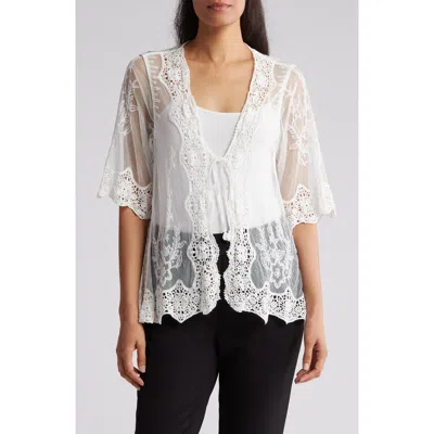 Forgotten Grace Novelty Crochet Lace Topper In White