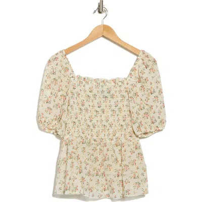 Forgotten Grace Print Short Sleeve Top In Multi