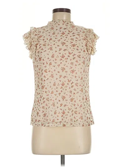 Pre-owned Forgotten Grace Sleeveless Blouse In Ivory