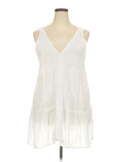 Pre-owned Forgotten Grace Sleeveless Blouse In White